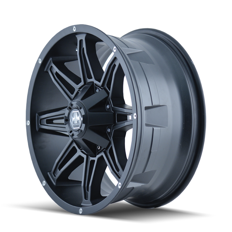 Mayhem 8090 Rampage 20x9 / 6x135 BP / 11mm Offset / 106mm Hub Matte Black Wheel - 8090-2937MB11