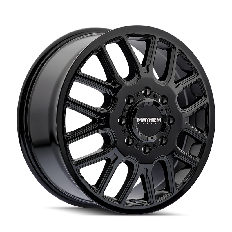 Mayhem 8107D Cogent Dually 20x8.25 / 8x200 BP / 115mm Offset / 142mm Hub Gloss Black Wheel - 8107D-2877BF115 Photo - Primary