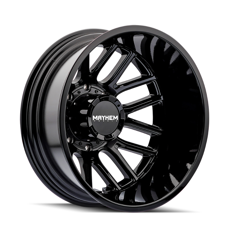 Mayhem 8107D Cogent Dually 20x8.25 / 8x200 BP / -192mm Offset / 142mm Hub Gloss Black Wheel - 8107D-2877BR192 Photo - Primary