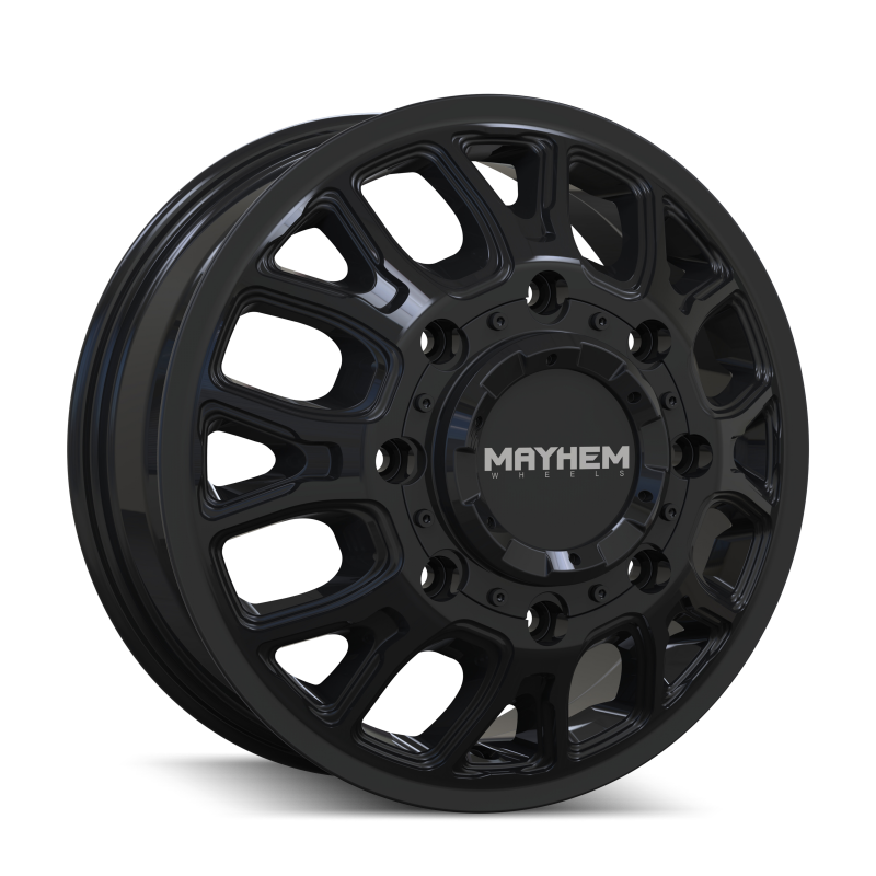 Mayhem Cogent Dually 8107D 17x6.5 8x200 BP 125mm Offset 142mm Bore Gloss Black - 8107D-7677BF Photo - Primary