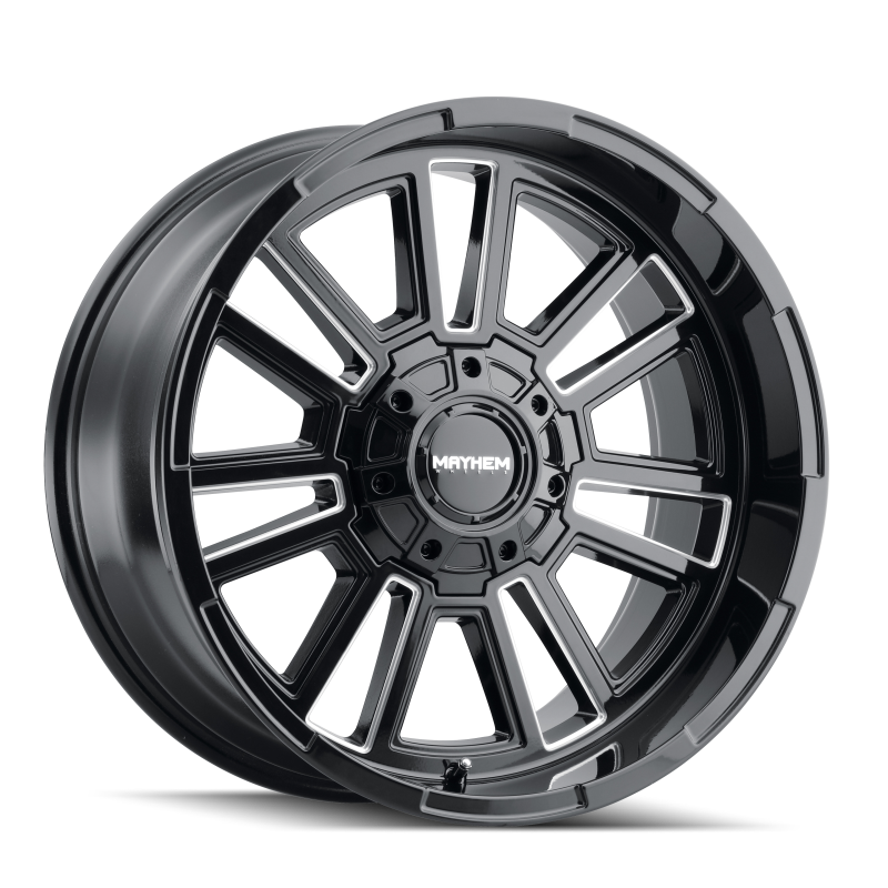 Mayhem 8115 Apollo 20x9 / 8x170 BP / 0mm Offset / 125.2mm Hub Black w/ Milled Spokes Wheel - 8115-2970BM