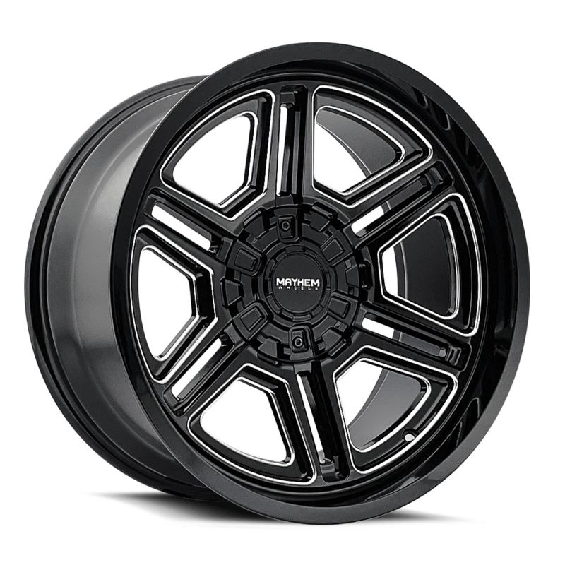 Mayhem 8117 Hermosa 20x9 / 5x127 BP/ 18mm Offset / 87mm Hub Black/Milled Wheel - 8117-2952BM Photo - Primary