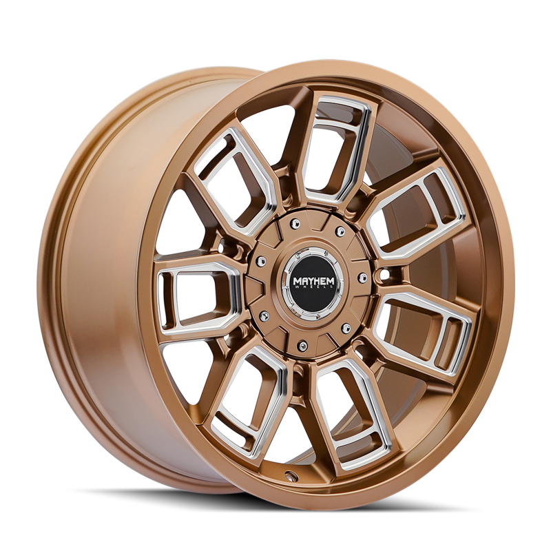 Mayhem 8118 Ordinance 20x9 / 6x135/139.7 BP / 106.1mm Hub Matte Bronze Wheel w/ Milled Spokes - 8118-2937MZ Photo - Primary