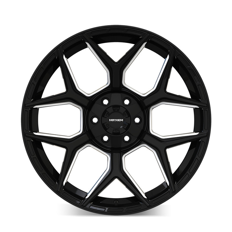 Mayhem Vanquish 8119 22x10 / 6x135/6x139.7 / -19mm Offset / 106.1mm  Hub - Gloss Black Milled - 8119-22137M User 1