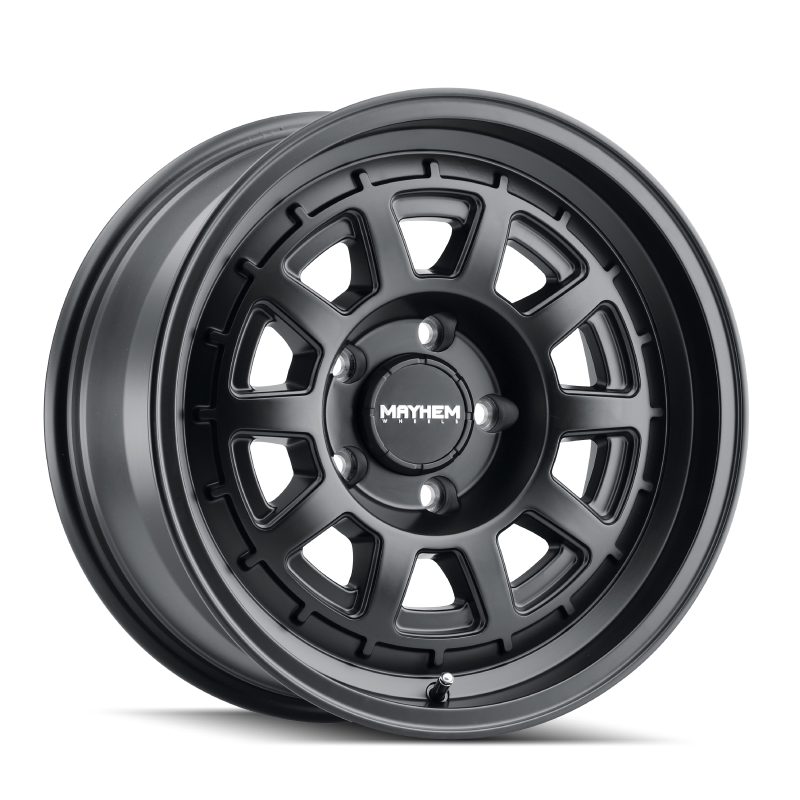 Mayhem 8303 Voyager 18x9 / 6x139.7 BP / 0mm Offset / 106mm Hub Matte Black Wheel - 8303-8983MB