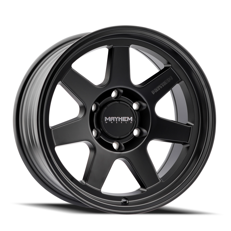 Mayhem 8307 Convoy 17x9 / 5x127 BP / -6mm Offset / 78.1mm Hub Satin Black Wheel - 8307-7973MB Photo - Primary