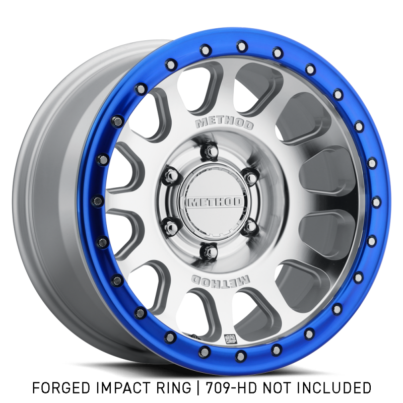 Method Beadlock Ring - 18in Forged - Style 1 - Blue - GR-10018-BL Photo - Close Up