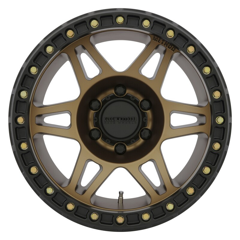 Method MR106 Beadlock 17x9 -44mm Offset 6x5.5 108mm CB Method Bronze w/BH-H24125 Wheel - MR10679060944B