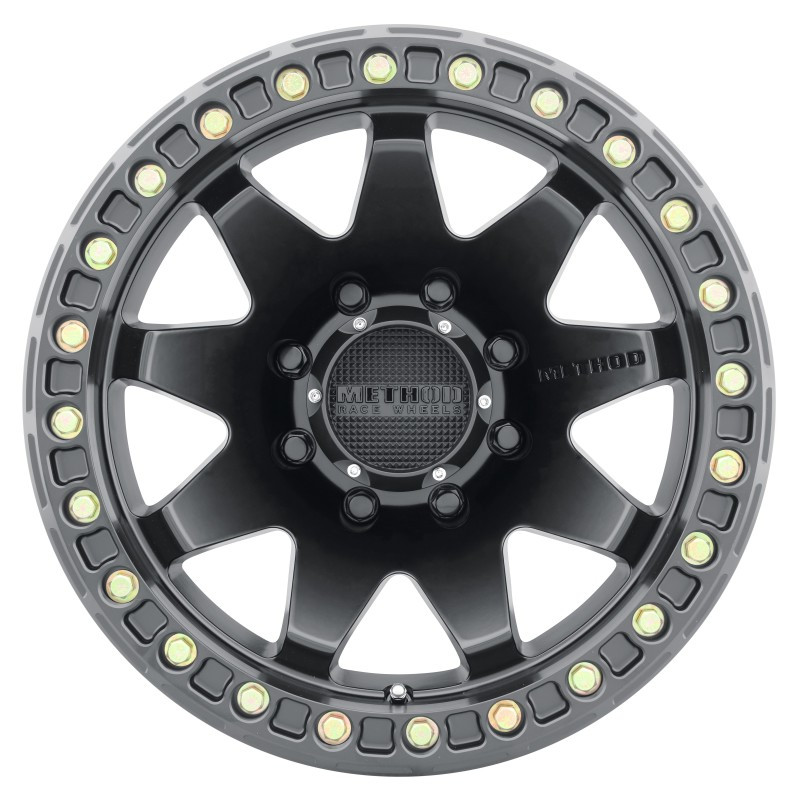 Method MR108 17x9 -44mm Offset 8x6.5 130.81mm CB Matte Black w/BH-H24125-38 Wheel - MR10879080544B