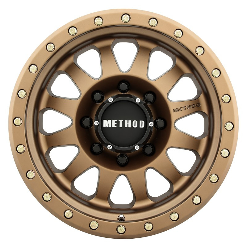 Method MR304 Double Standard 17x8.5 0mm Offset 8x6.5 130.81mm CB Method Bronze Wheel - MR30478580900