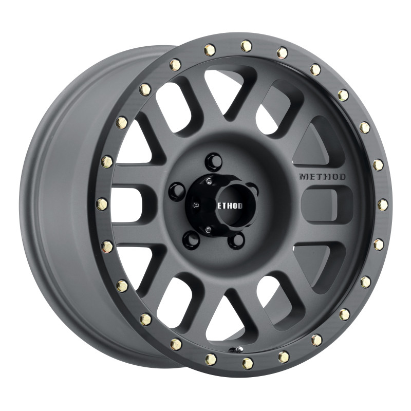 Method MR309 Grid 17x8.5 0mm Offset 5x5 94mm CB Titanium/Black Street Loc Wheel - MR30978550800