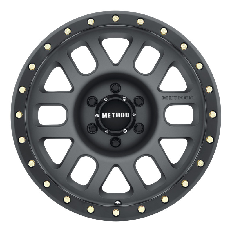 Method MR309 Grid 17x8.5 0mm Offset 6x5.5 108mm CB Titanium/Black Street Loc Wheel - MR30978560800