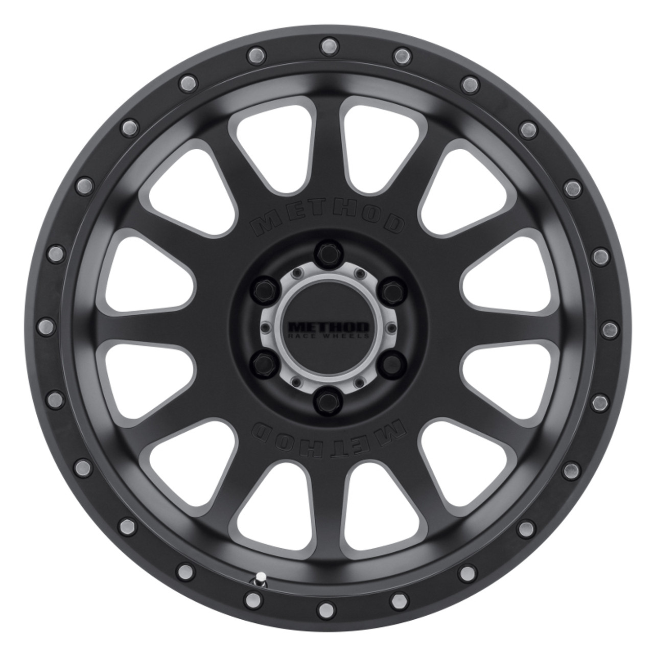 Method MR605 NV 20x10 -24mm Offset 6x135 87mm CB Matte Black Wheel - MR60521016524N