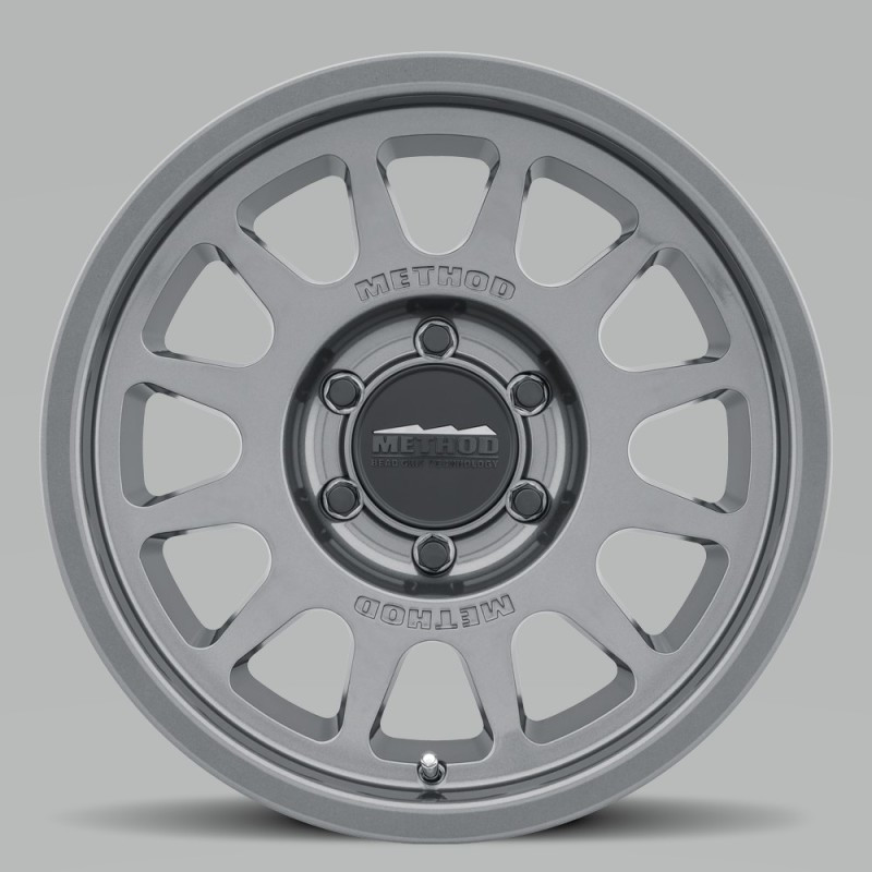 Method MR703 17x7.5 +50mm Offset 6x130 84.1mm CB Gloss Titanium Wheel - MR70377563850