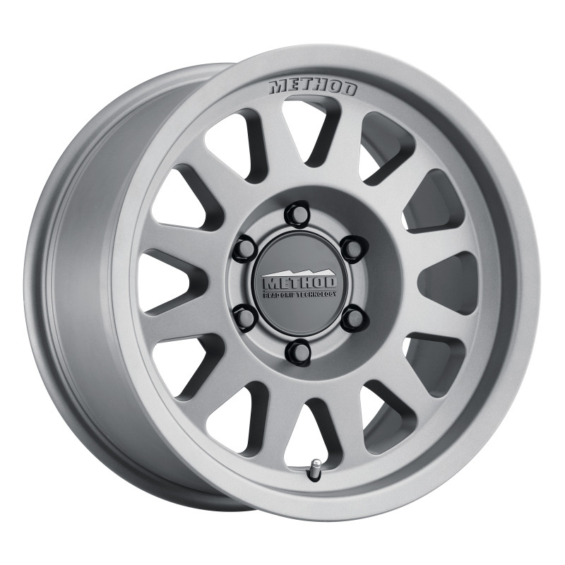 Method MR704 17x8.5 0mm Offset 8x170 130.81mm CB Matte Titanium Wheel - MR70478587800