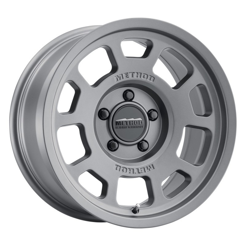 Method MR705 17x8.5 0mm Offset 5x5 71.5mm CB Titanium Wheel - MR70578550800
