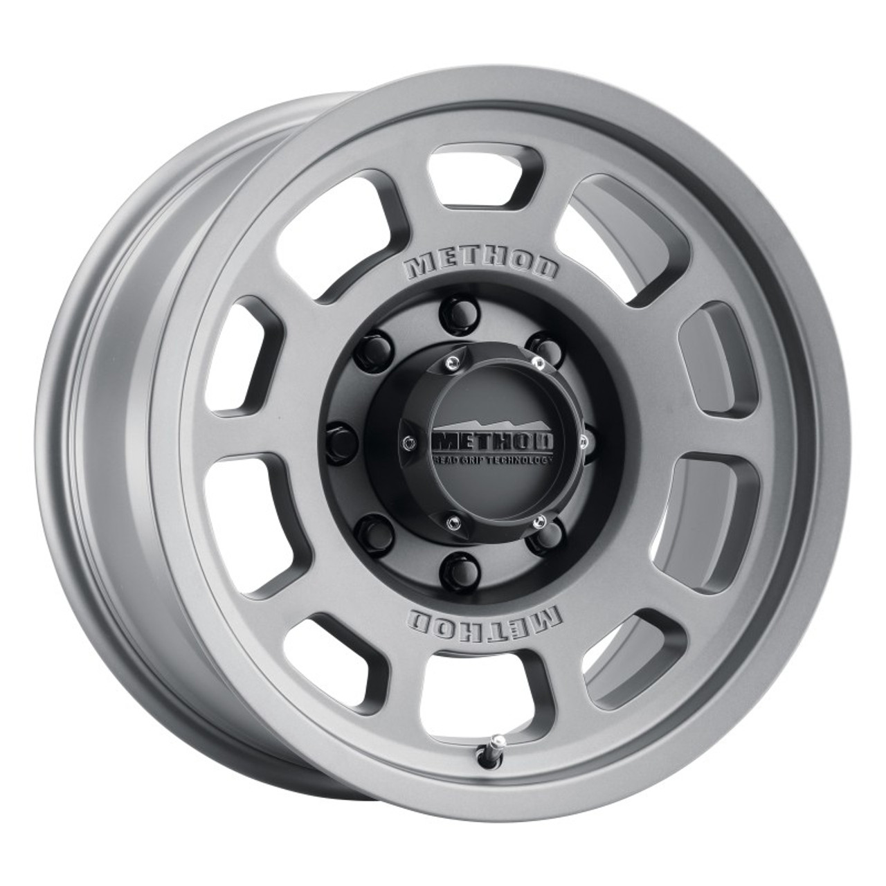 Method MR705 17x8.5 0mm Offset 8x170 130.81mm CB Titanium Wheel - MR70578587800