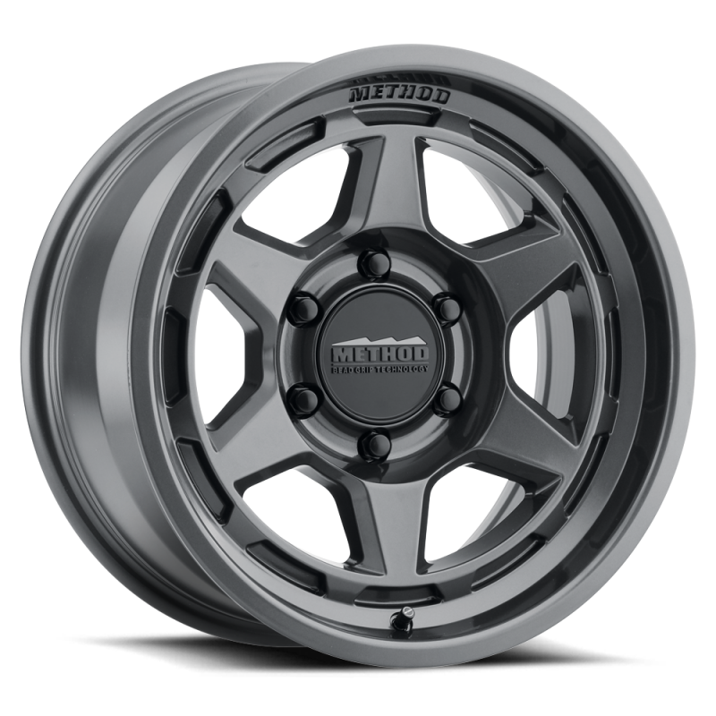 Method MR708 Bead Grip 17x8.5 0mm Offset 6x5.5 106.25mm Centerbore - Gloss Titanium - MR70878560800 Photo - Primary