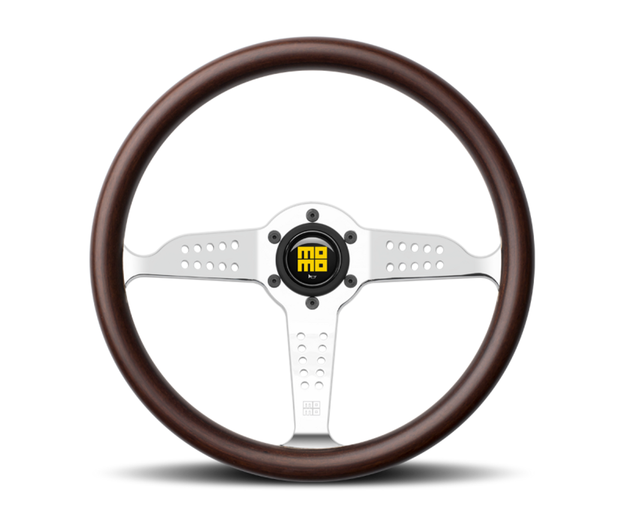 Momo Super Grand Prix Steering Wheel 350 mm - Mahogany Wood/Pol Spokes - GRA35WD0P