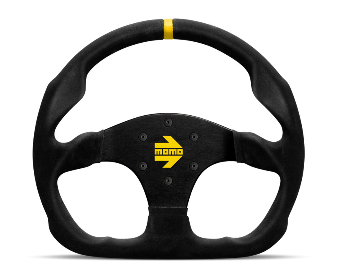 Momo MOD30 Steering Wheel 320 mm -  Black Suede/Black Spokes/1 Stripe - R1960/32S