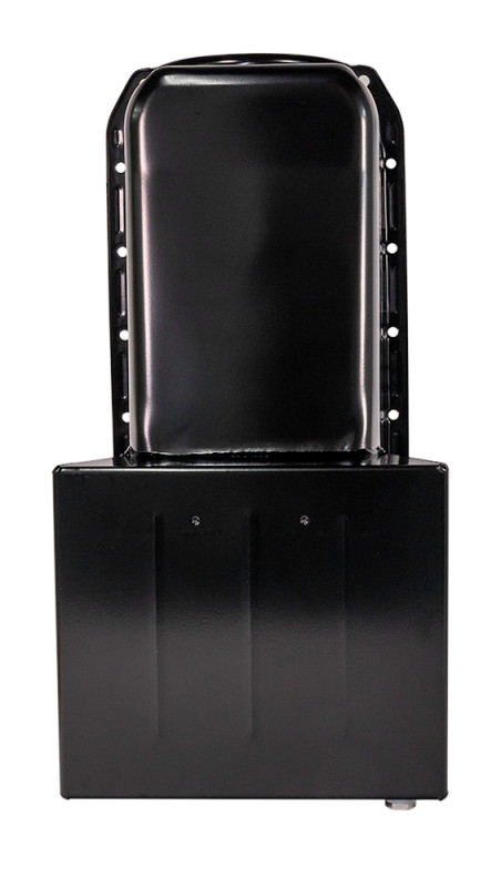 Moroso Pre-80 Chevrolet Small Block (w/Driver Side Dipstick) Wet Sump 7qt 8.25in Steel Oil Pan -Blk - 20191