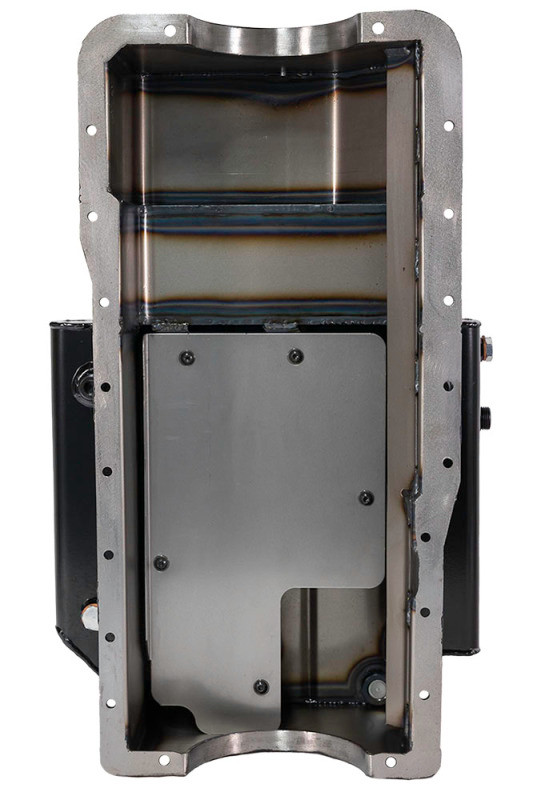 Moroso Ford 351W (w/Rear Sump) Kicked Out Circle Track Baffled Wet Sump 9qt 7.5in Steel Oil Pan - 20522