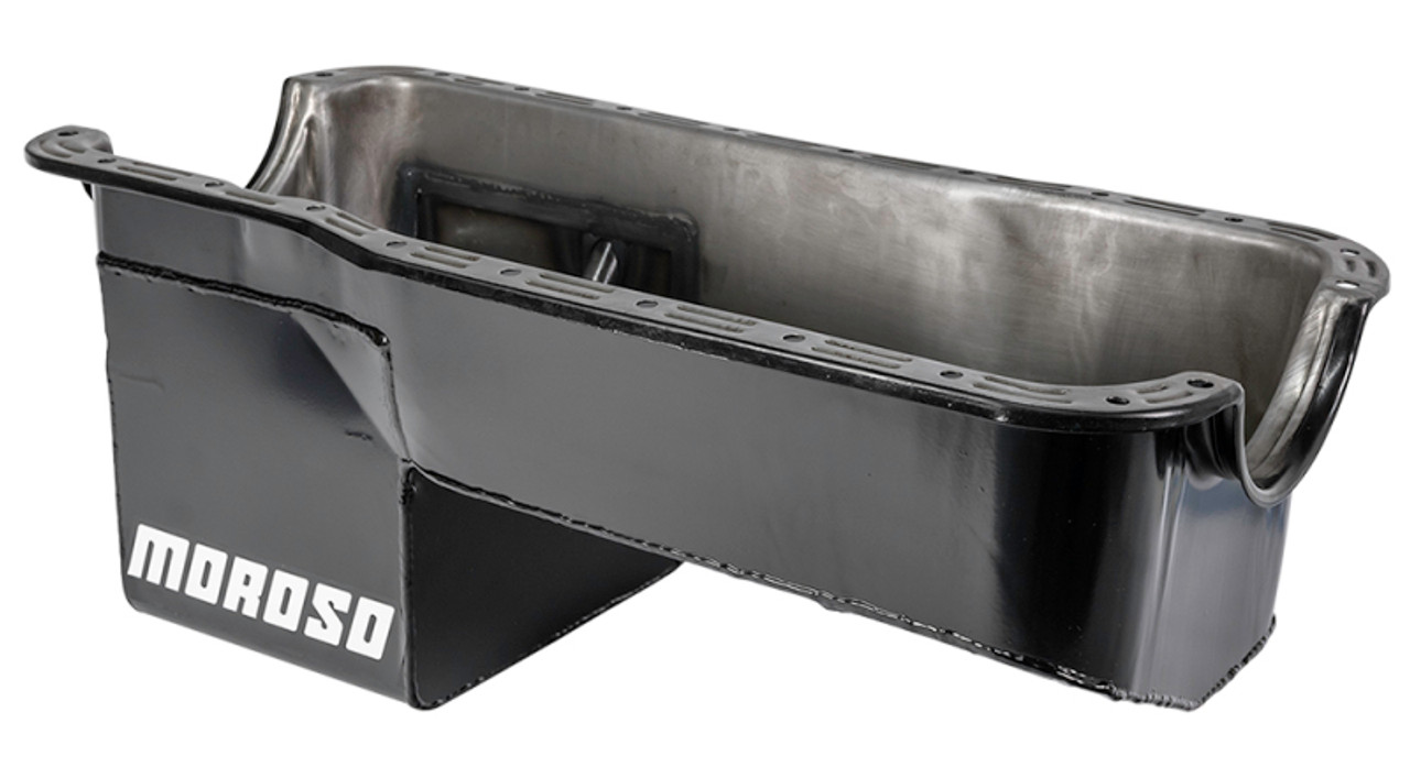Moroso Ford 351W (w/Rear Sump) Extra Deep Wet Sump 7qt 9in Steel Oil Pan - 20523