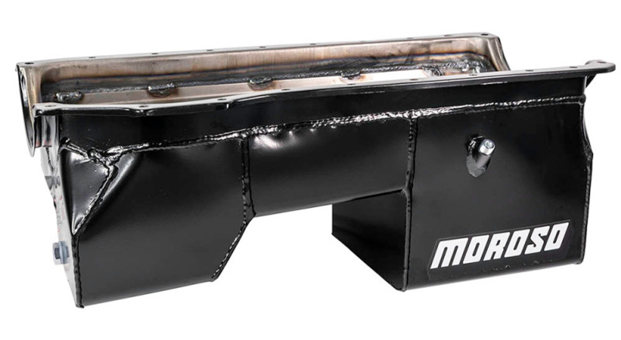 Moroso Ford 351C/351M/400 (w/Rear Sump) Wet Sump 8qt 9in Steel Oil Pan - 20530