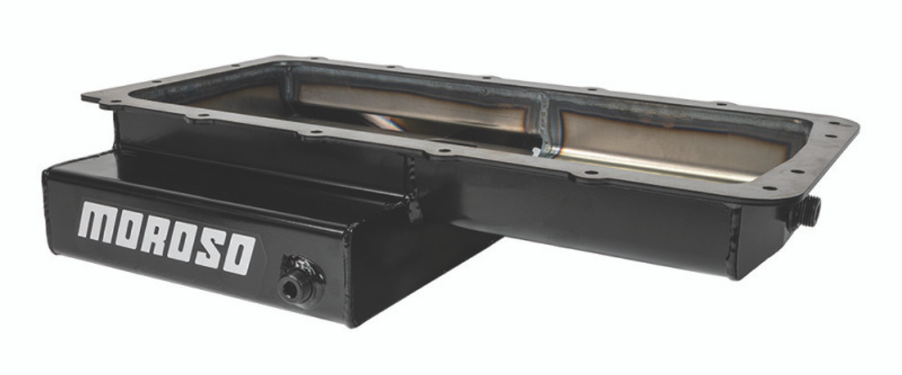 Moroso Ford 5.0 Coyote/Cobra (w/Rear Sump) Road Race Baffled Wet Sump 9.5qt 4.5in Steel Oil Pan - 20570