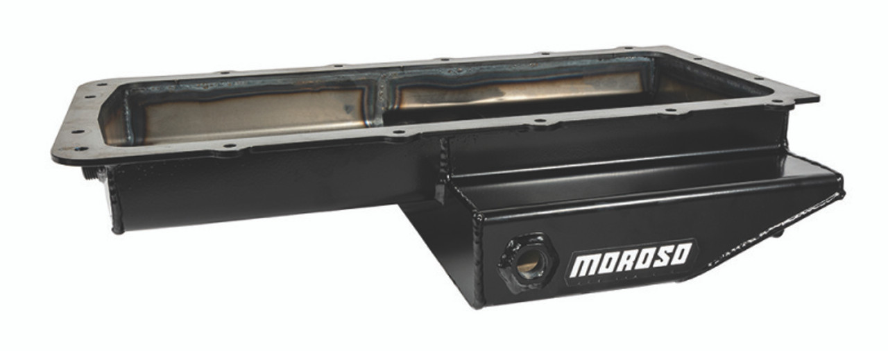 Moroso Ford 5.0 Coyote/Cobra (w/Rear Sump) Road Race Baffled Wet Sump 9.5qt 4.5in Steel Oil Pan - 20570