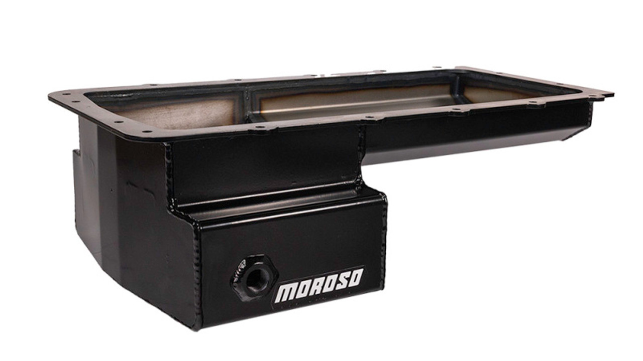 Moroso Ford 5.0 Coyote (w/Front Sump) Road Race Baffled Wet Sump 7qt 6.25in Steel Oil Pan - 20573