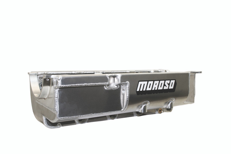 Moroso Chevrolet Big Block Mark IV (w/Four Pick Ups) Drag Race Dry Sump 7.5in Aluminum Oil Pan - 21581