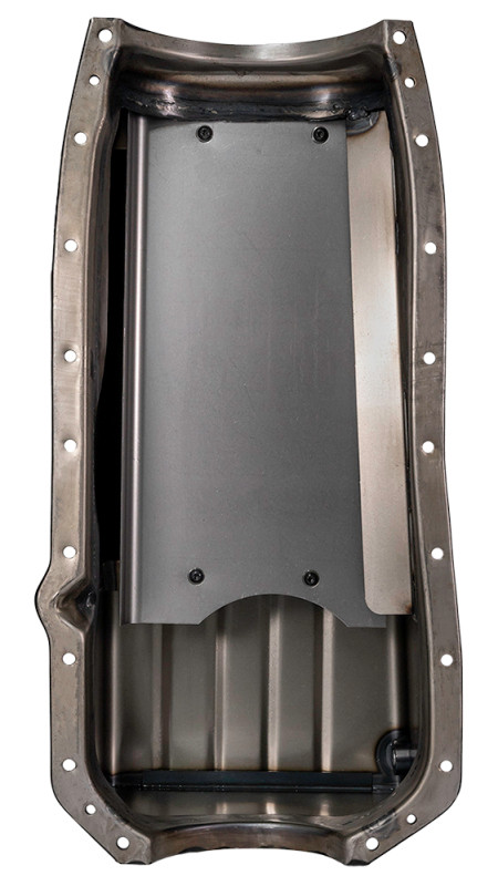 Moroso 65-Up Oldsmobile V-8 (330-455) Marine Stroker Box Sump Flat Bottom 10qt 7.25in Steel Oil Pan - 21631