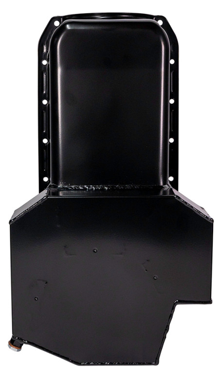 Moroso Pre-80 Chevrolet Small Block (w/2 Pc Seal) Road Race Wet Sump 7qt 7.5in Steel Oil Pan - Black - 21813