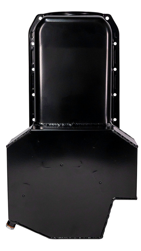 Moroso 80-85 Chevy Small Block/Dart (w/2 Pc Seal) Road Race Wet Sump 7qt 7.5in Steel Oil Pan - Black - 21814