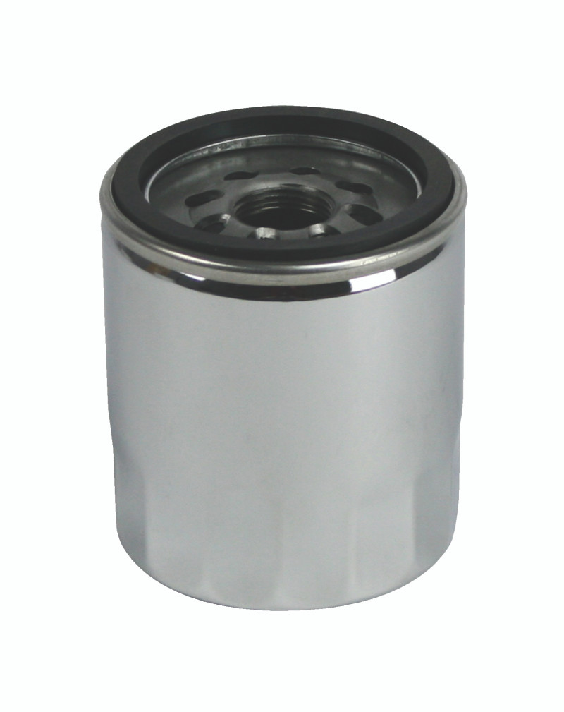 Moroso 97-06 Early GM LS 13/16in Thread 3-1/2in Tall Oil Filter - Chrome - 22305