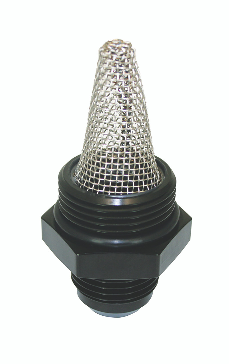 Moroso Oil Filter Fitting -12An to -16An w/External Screen - Single - 23963