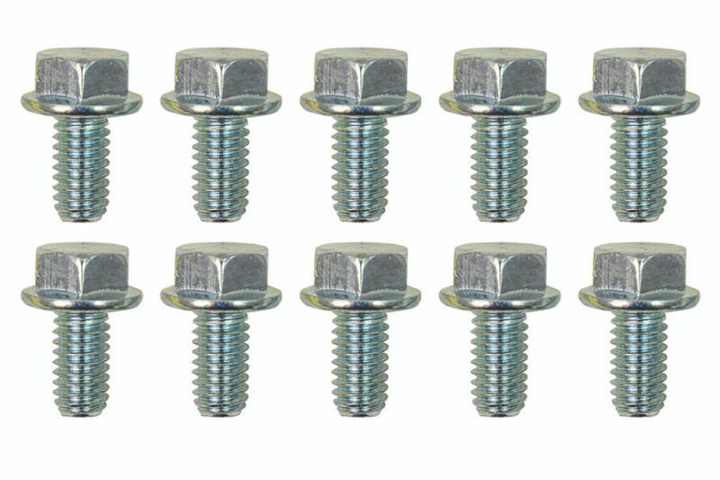 Moroso 5/16in-18 Serrated Zinc Flange Bolt  - 10 Pack - 38840