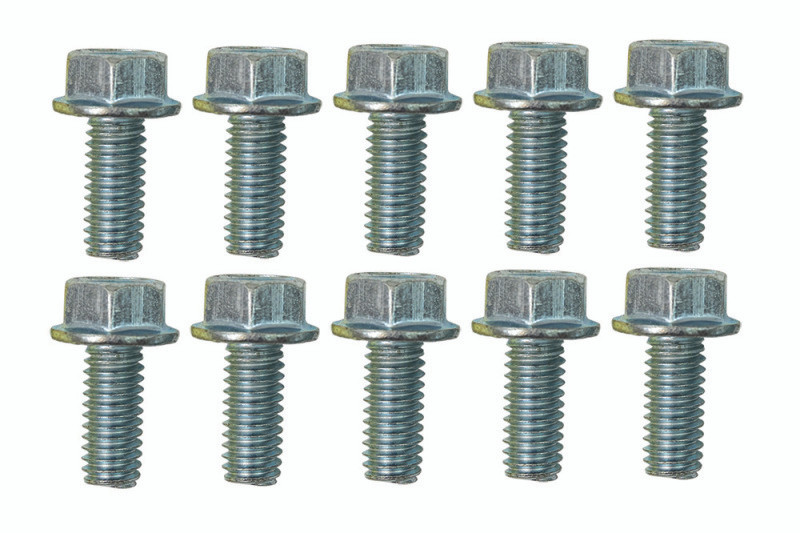 Moroso 5/16in-18 x .750in Serrated Zinc Flange Bolt  - 10 Pack - 38843