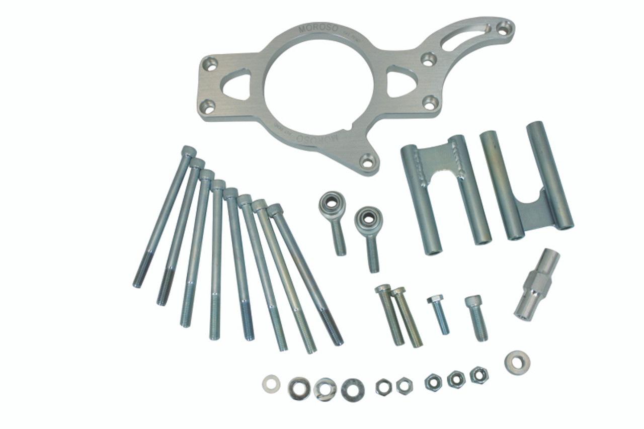 Moroso Chevrolet Small Block Alternator Mount - Meziere Water Pump - 93mm Alternator - 63829