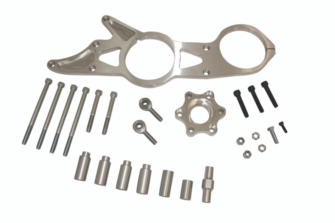 Moroso GM LS (w/Front Drive) Alternator & Vacuum Pump Mount - Moroso Water Pump - 93mm Alternator - 63870