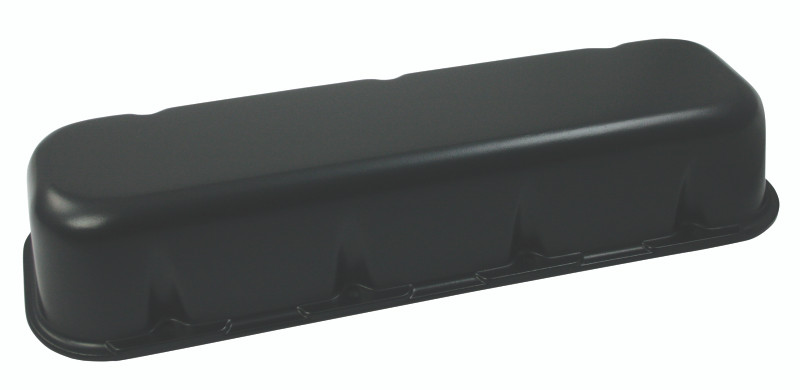 Moroso Chevrolet Big Block Valve Cover - Tall - No Logo - Black Wrinkle Finished Aluminum - Pair - 68429