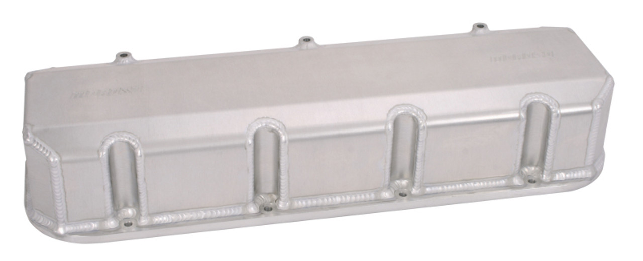 Moroso Chevrolet Big Block Valve Cover w/Billet Rail - 3.875in - Exhaust Pockets/Intake Tubes - Alum - 68460