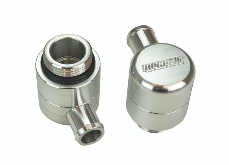Moroso GM COPO 3/4in Tube Screw-In Valve Cover Breathers (2 Pack) - 68868