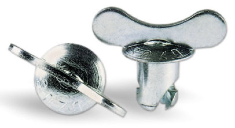 Moroso Quick Fastener - Butterfly Head - 7/16in x .450in - Steel - 10 Pack - 71270