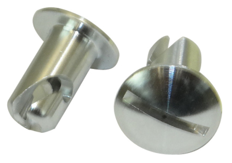 Moroso Quick Fastener - Oval Head - 5/16in x .400in - Aluminum - 10 Pack - 71329