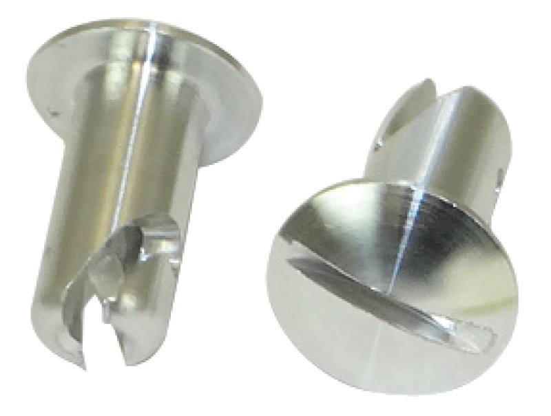 Moroso Quick Fastener - Oval Head - 5/16in x .500in - Aluminum - 10 Pack - 71331