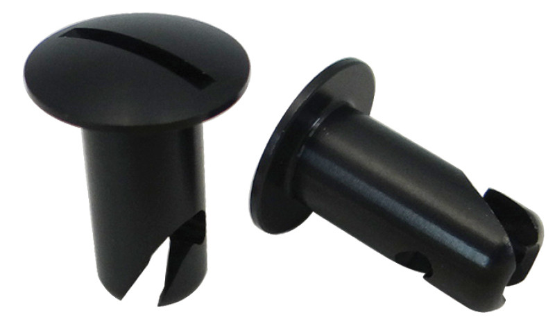 Moroso Quick Fastener - Oval Head - 5/16in x .500in - Steel - Black - 10 Pack - 71346