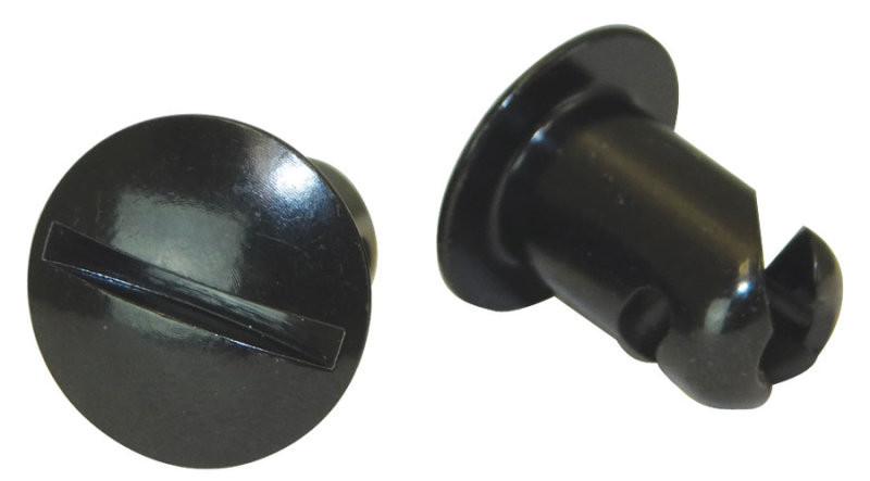 Moroso Quick Fastener - Oval Head - 7/16in x .500in - Steel - Black - 10 Pack - 71354