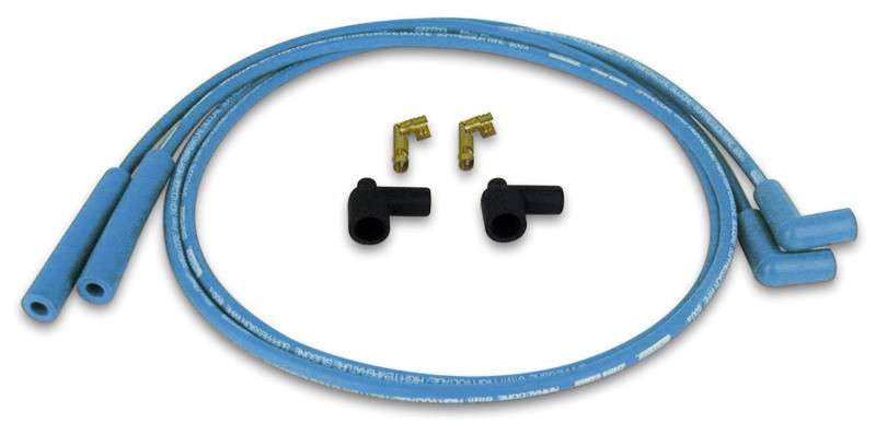 Moroso Custom Ignition Wire Set - Blue Max - Spiral Core - 90 Degree - 2 Piece - 72475